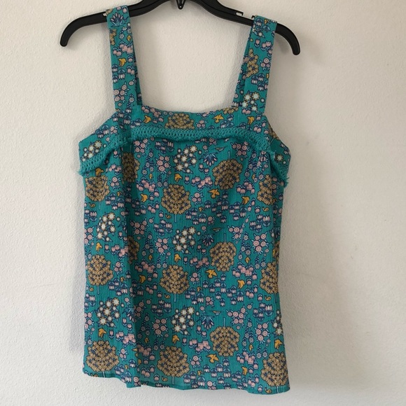 ModCloth Floral Tank SZ M - Picture 1 of 7
